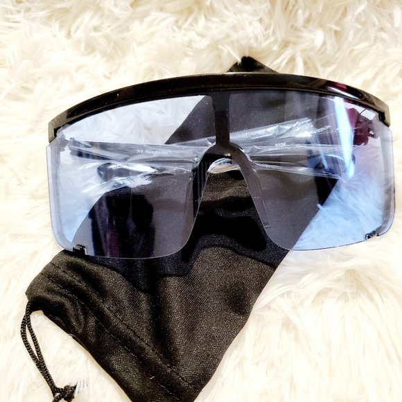 Womens Oversized Shield Sunglasses - Picture 1 of 1